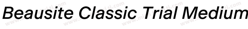 Beausite Classic Trial Medium字体转换